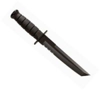 Kabar, Black Tanto, with Serrated Edge