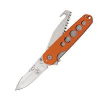 Buck Knives, Alpha Crosslock, B&C Safety Orange Rubber Handle, with 2 Blades