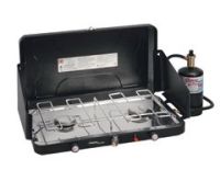 Century 12000 BTU 2-Burner Ignition Stove withTray and Bag
