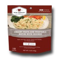 Wise Food Supply, 6ct Pack, Outdoor Creamy Pasta & Veggies with Chicken